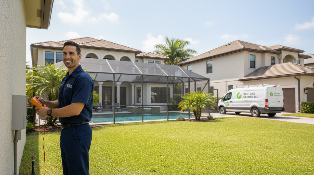 code one electric llc in parkland fl