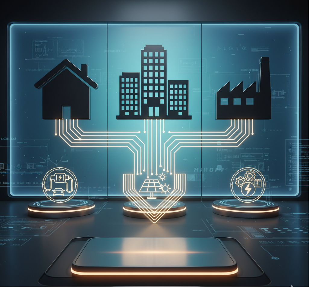 Advanced Wiring Blueprint Overlaying a Modern Home